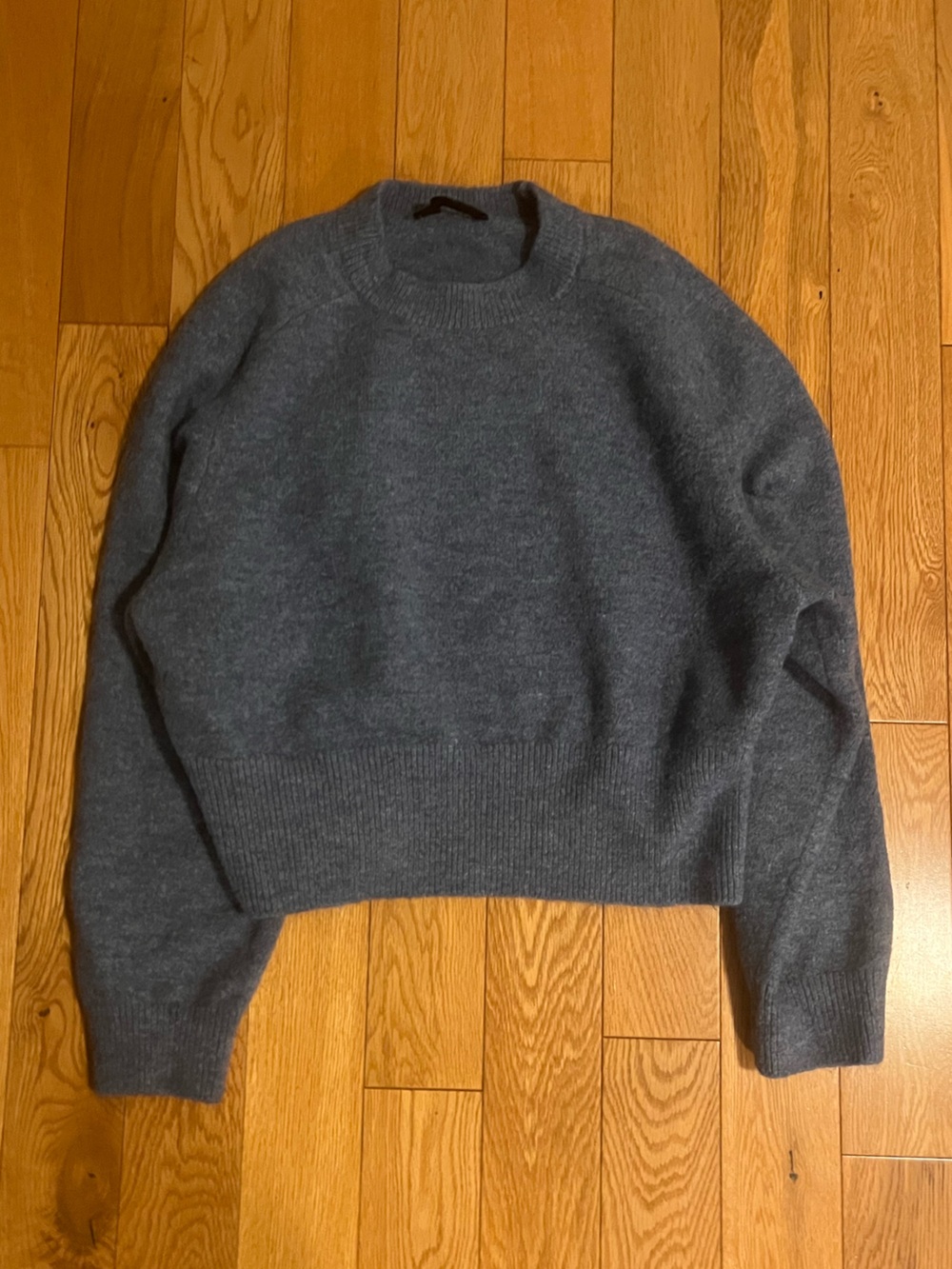 Zara Gray Crew Neck Sweater